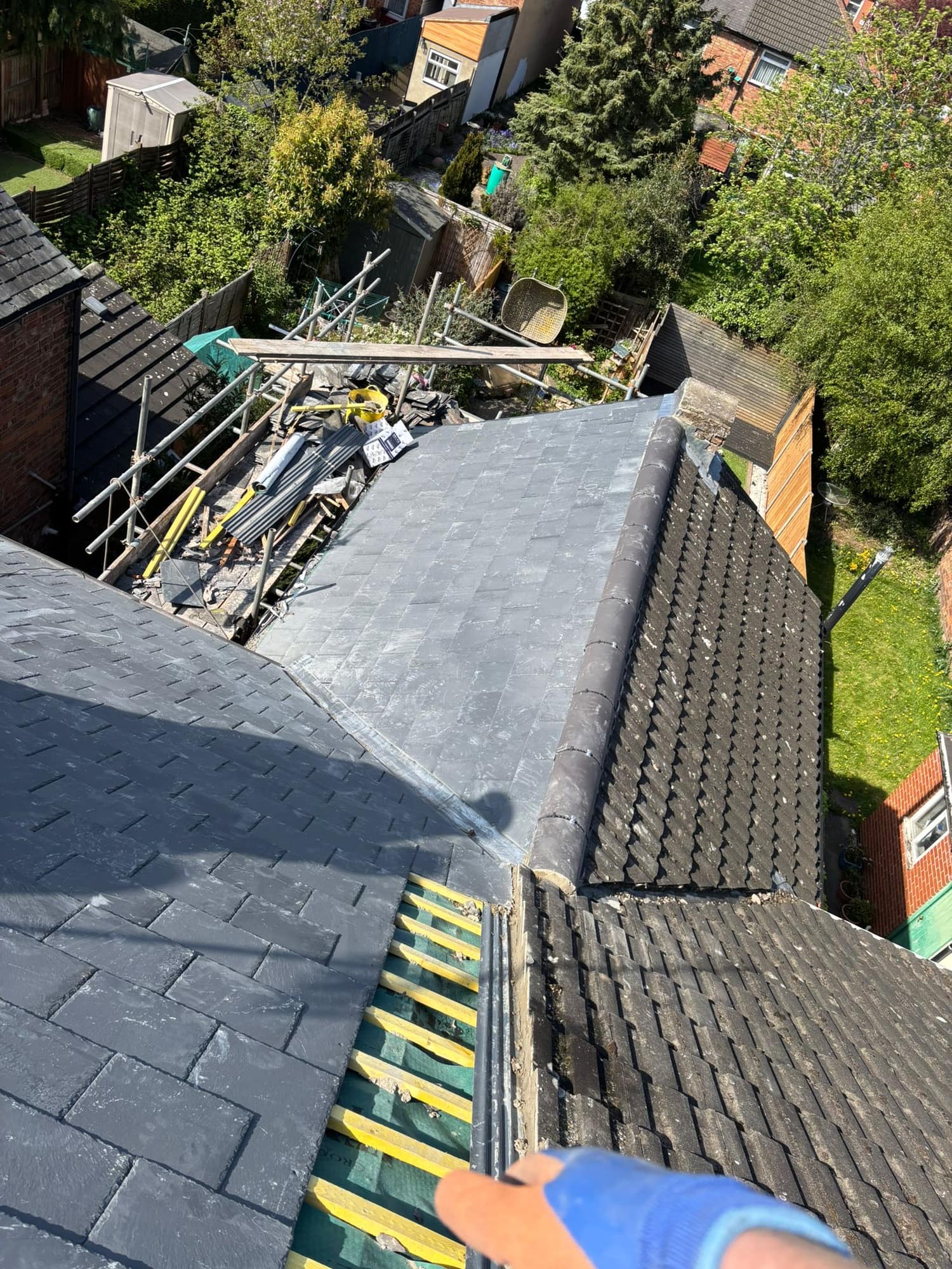 Flat roof covering